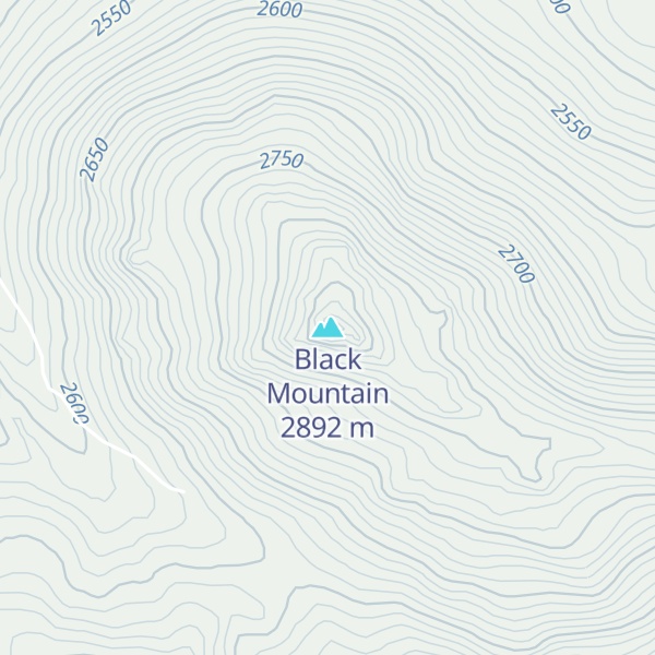 Map of Black Mountain