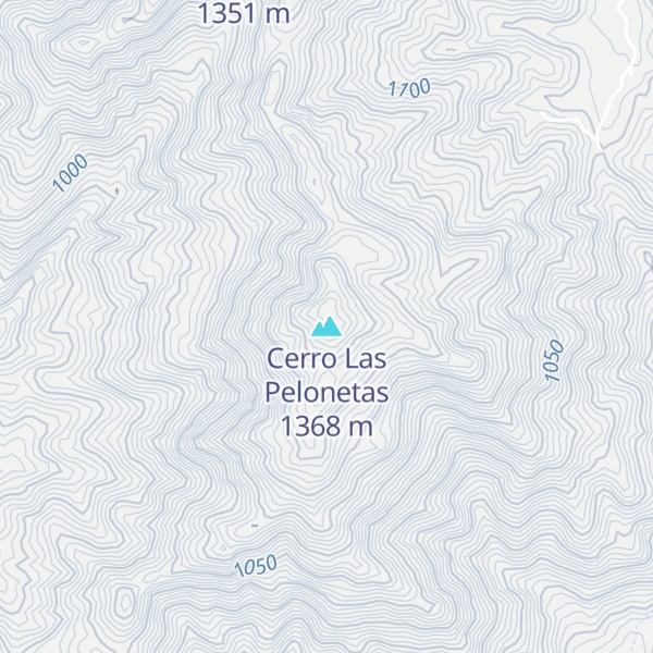Map of Cerro Las Pelonetas