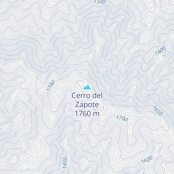 Map of Cerro del Zapote
