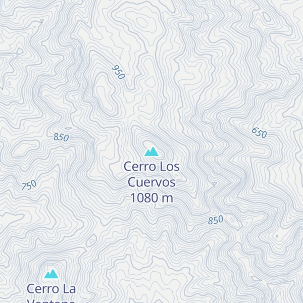 Map of Cerro Los Cuervos