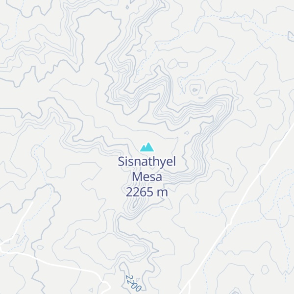 Map of Sisnathyel Mesa