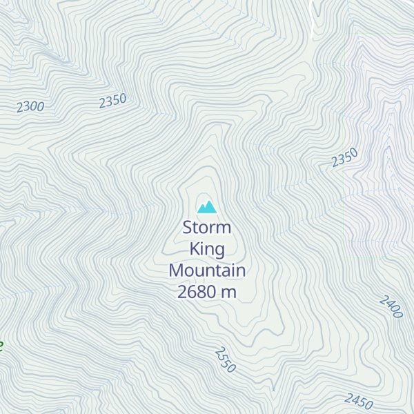 Map of Storm King Mountain