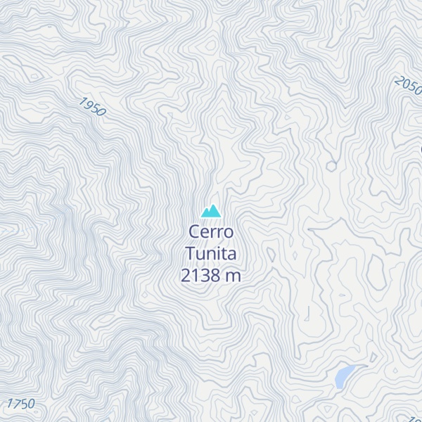 Map of Cerro Tunita
