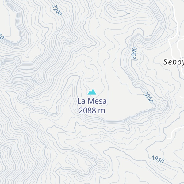 Map of La Mesa