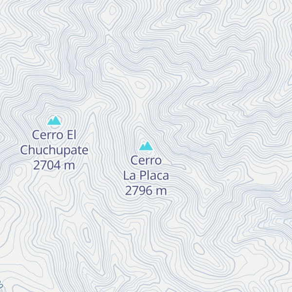 Map of Cerro La Placa