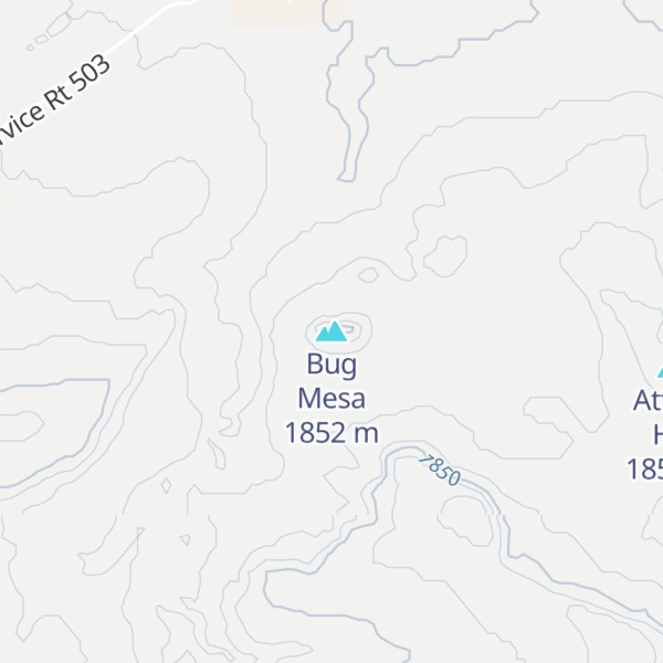 Map of Bug Mesa