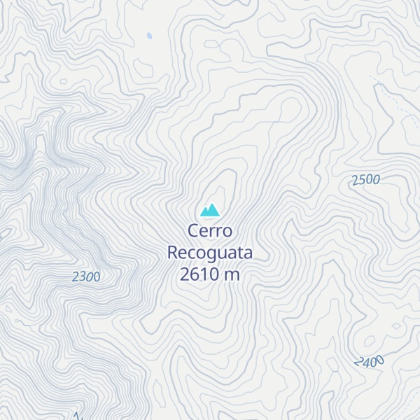 Map of Cerro Recoguata