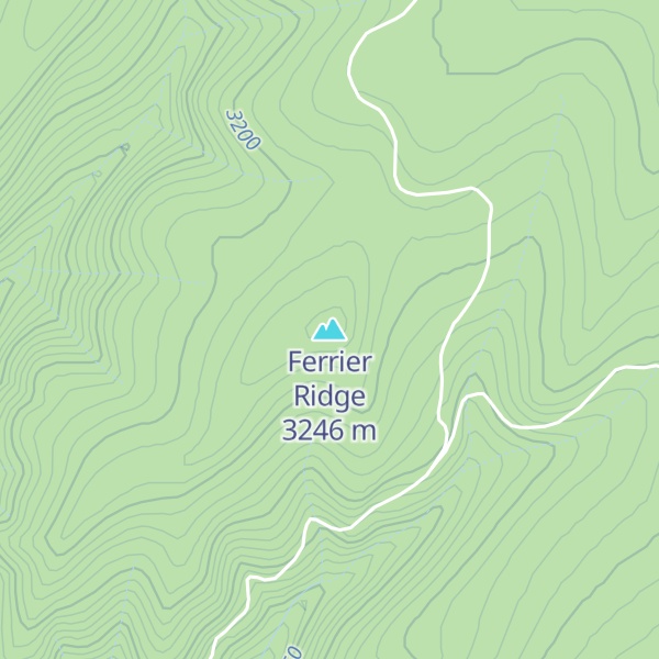Map of Ferrier Ridge