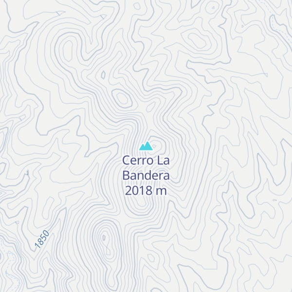 Map of Cerro La Bandera