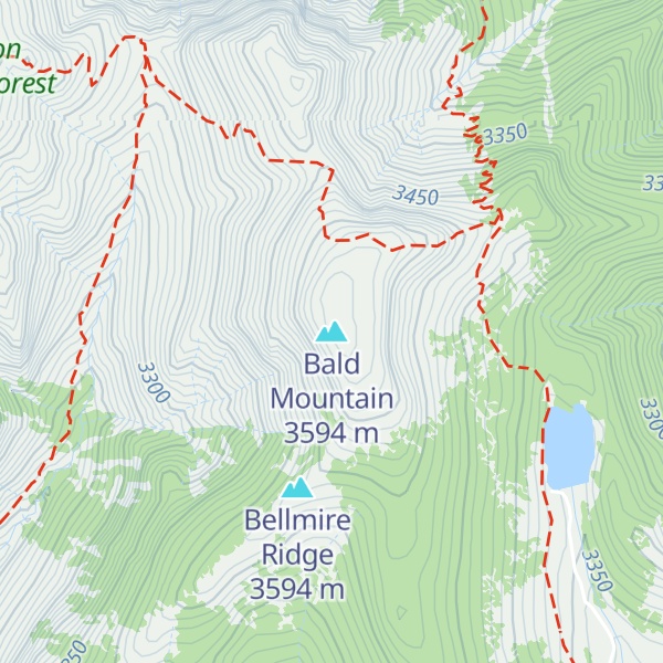 Map of Bald Mountain