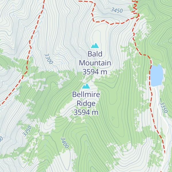 Map of Bellmire Ridge