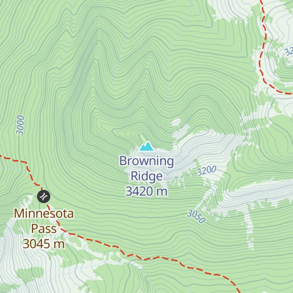 Map of Browning Ridge