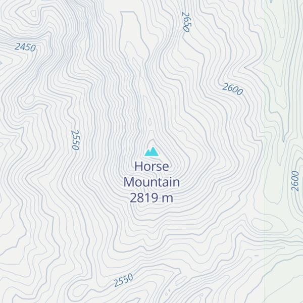 Map of Horse Mountain