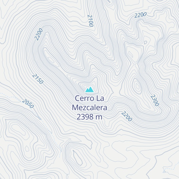 Map of Cerro La Mezcalera