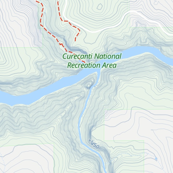 Map of Curecanti Needle