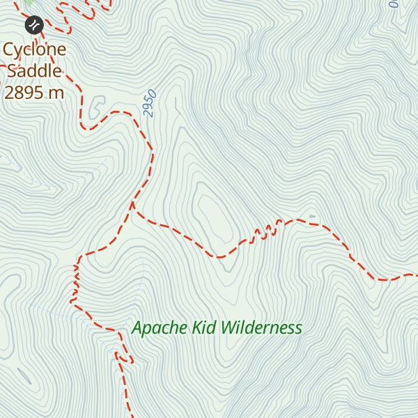 Map of Apache Kid Peak