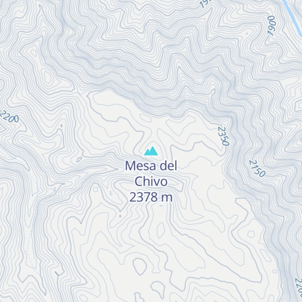 Map of Mesa del Chivo