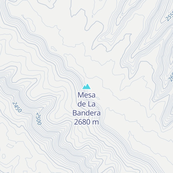 Map of Mesa de La Bandera