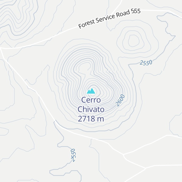 Map of Cerro Chivato