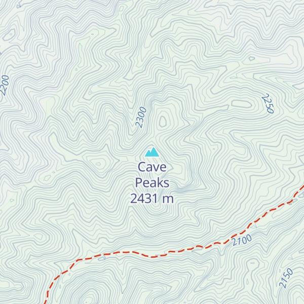 Map of Cave Peaks