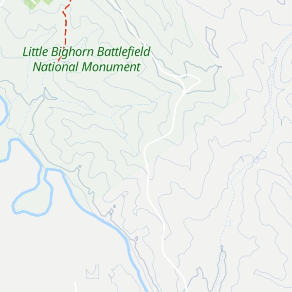 Map of Greasy Grass Ridge