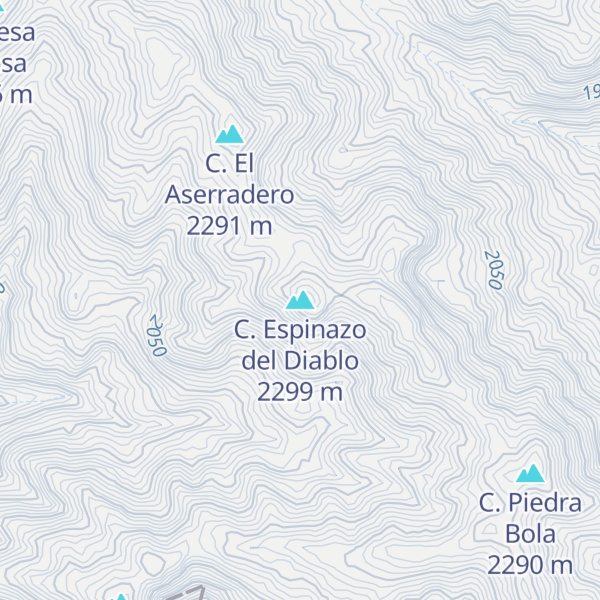 Map of C. Espinazo del Diablo