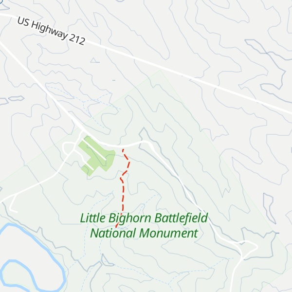 Map of Last Stand Hill