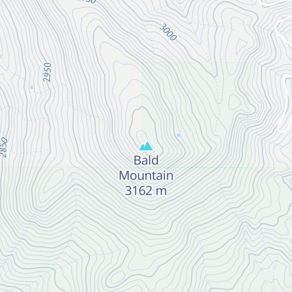 Map of Bald Mountain