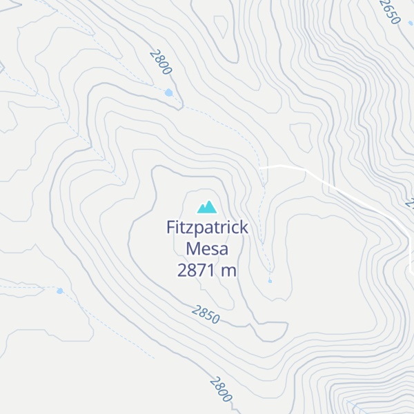 Map of Fitzpatrick Mesa