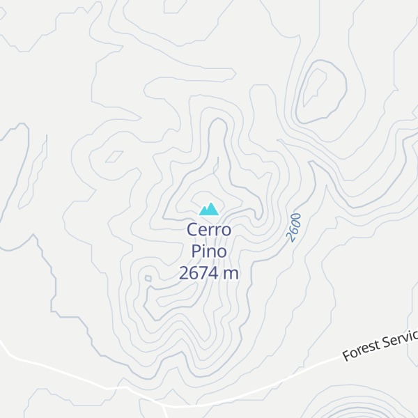Map of Cerro Pino