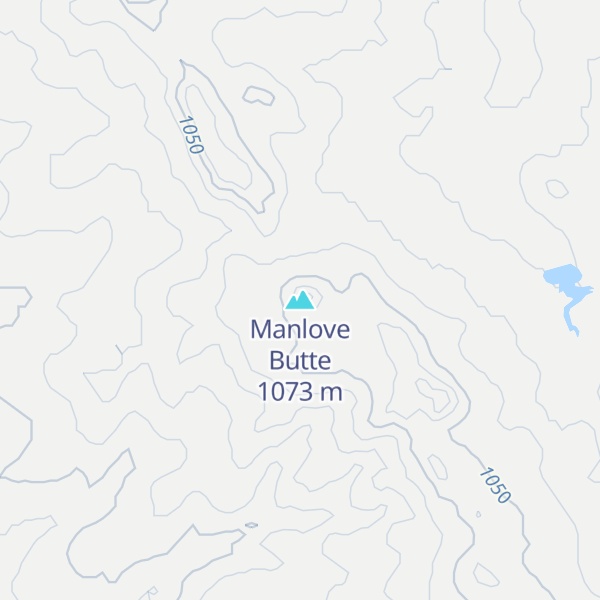 Map of Manlove Butte