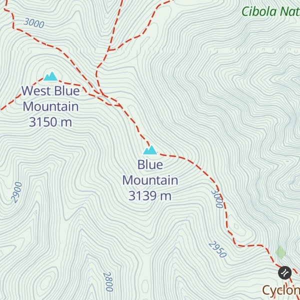 Map of Blue Mountain