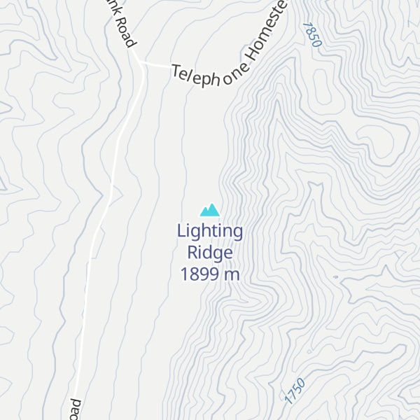 Map of Lighting Ridge