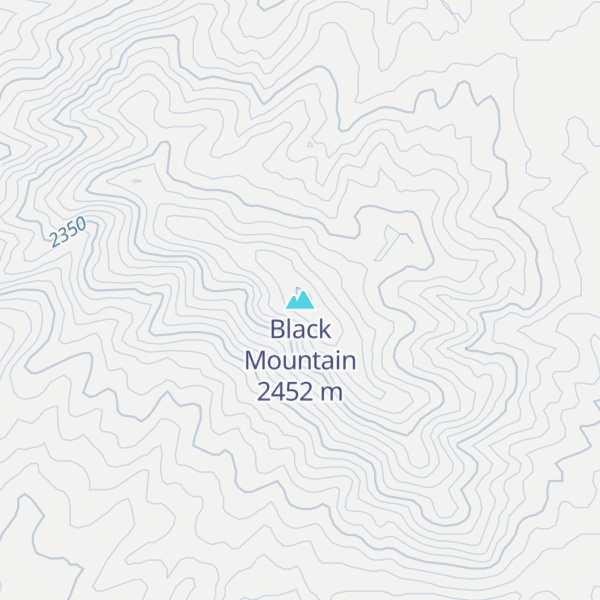 Map of Black Mountain