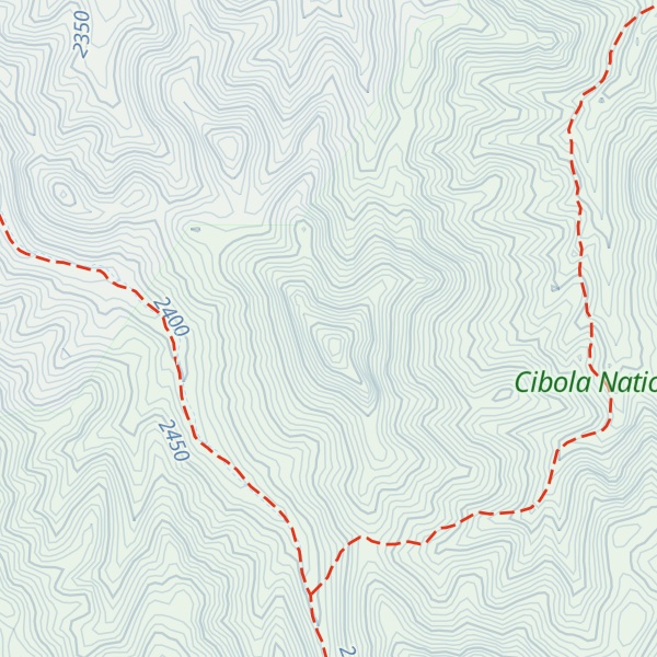 Map of Milligan Peak