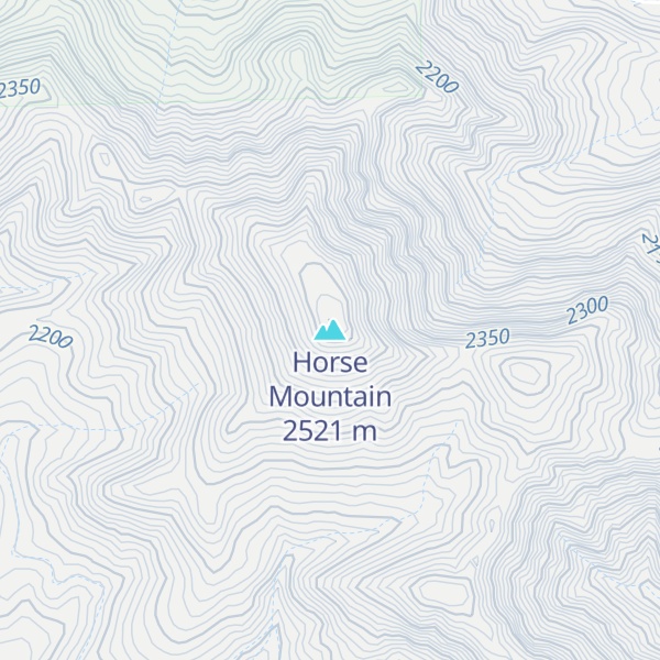 Map of Horse Mountain