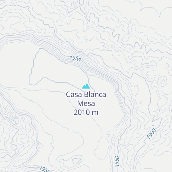 Map of Casa Blanca Mesa