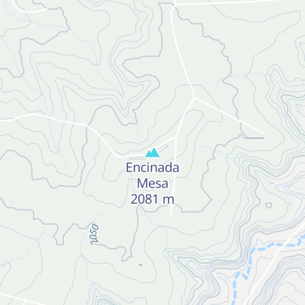 Map of Encinada Mesa