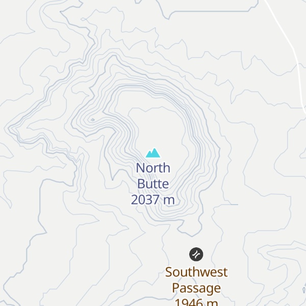 Map of North Butte