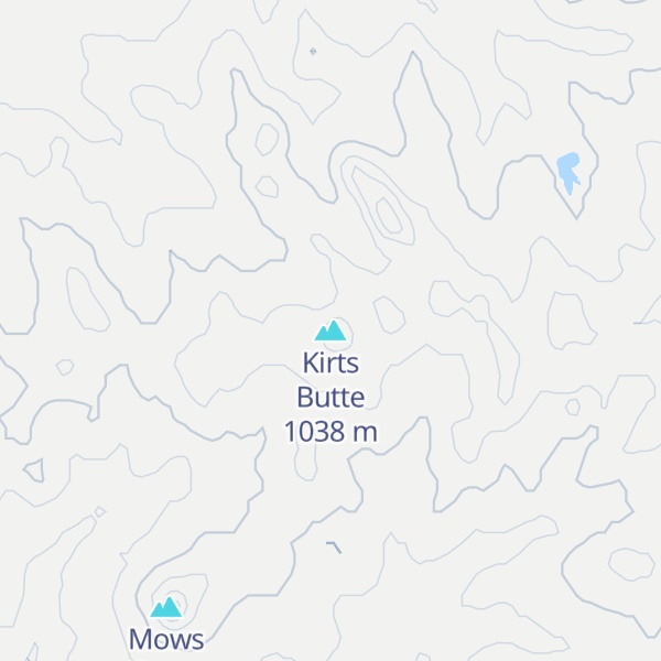 Map of Kirts Butte