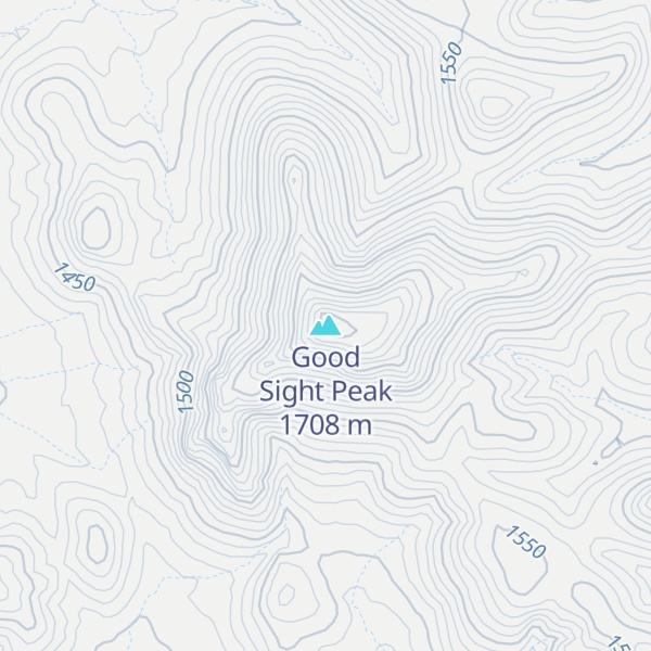 Map of Good Sight Peak