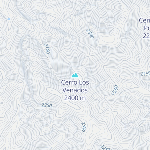 Map of Cerro Los Venados