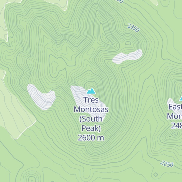 Map of Tres Montosas (South Peak)