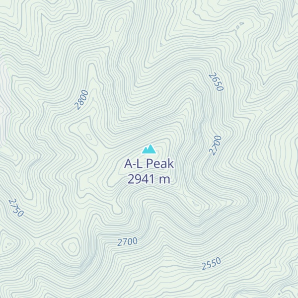 Map of A-L Peak