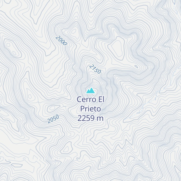 Map of Cerro El Prieto