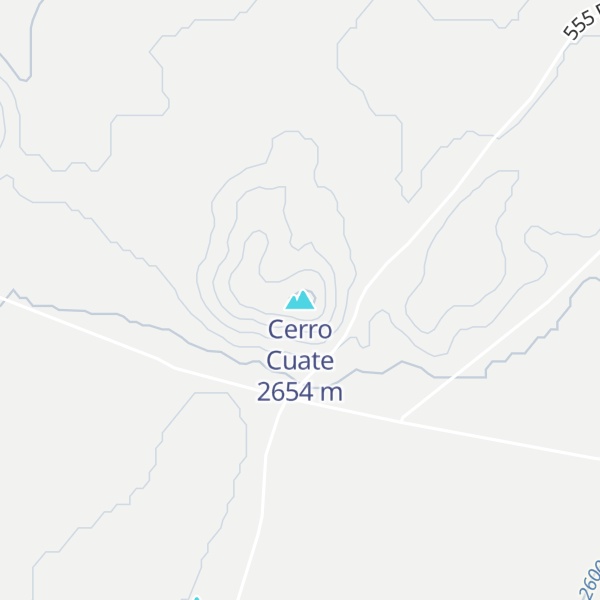 Map of Cerro Cuate