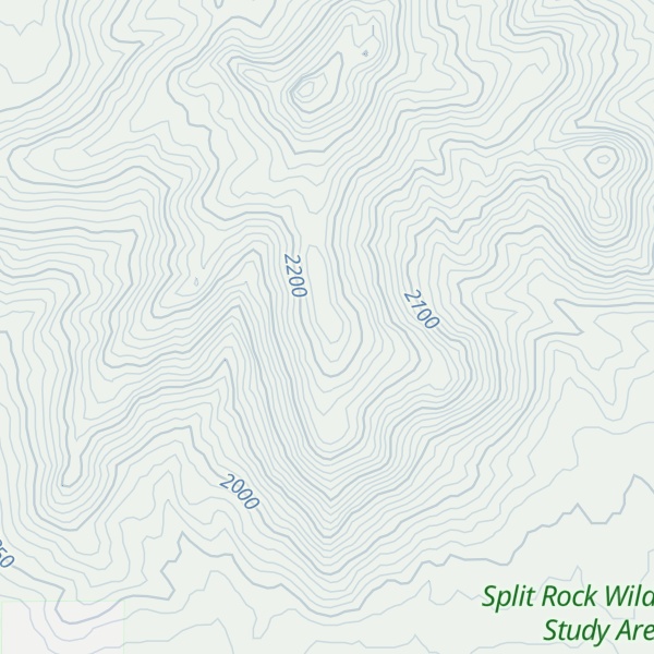 Map of Countryman Peak