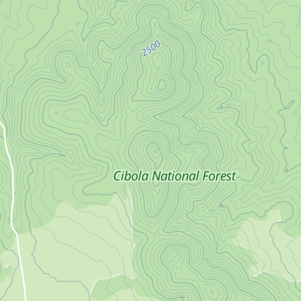 Map of Gallinas Peak