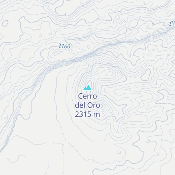 Map of Cerro del Oro
