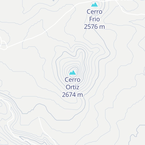 Map of Cerro Ortiz